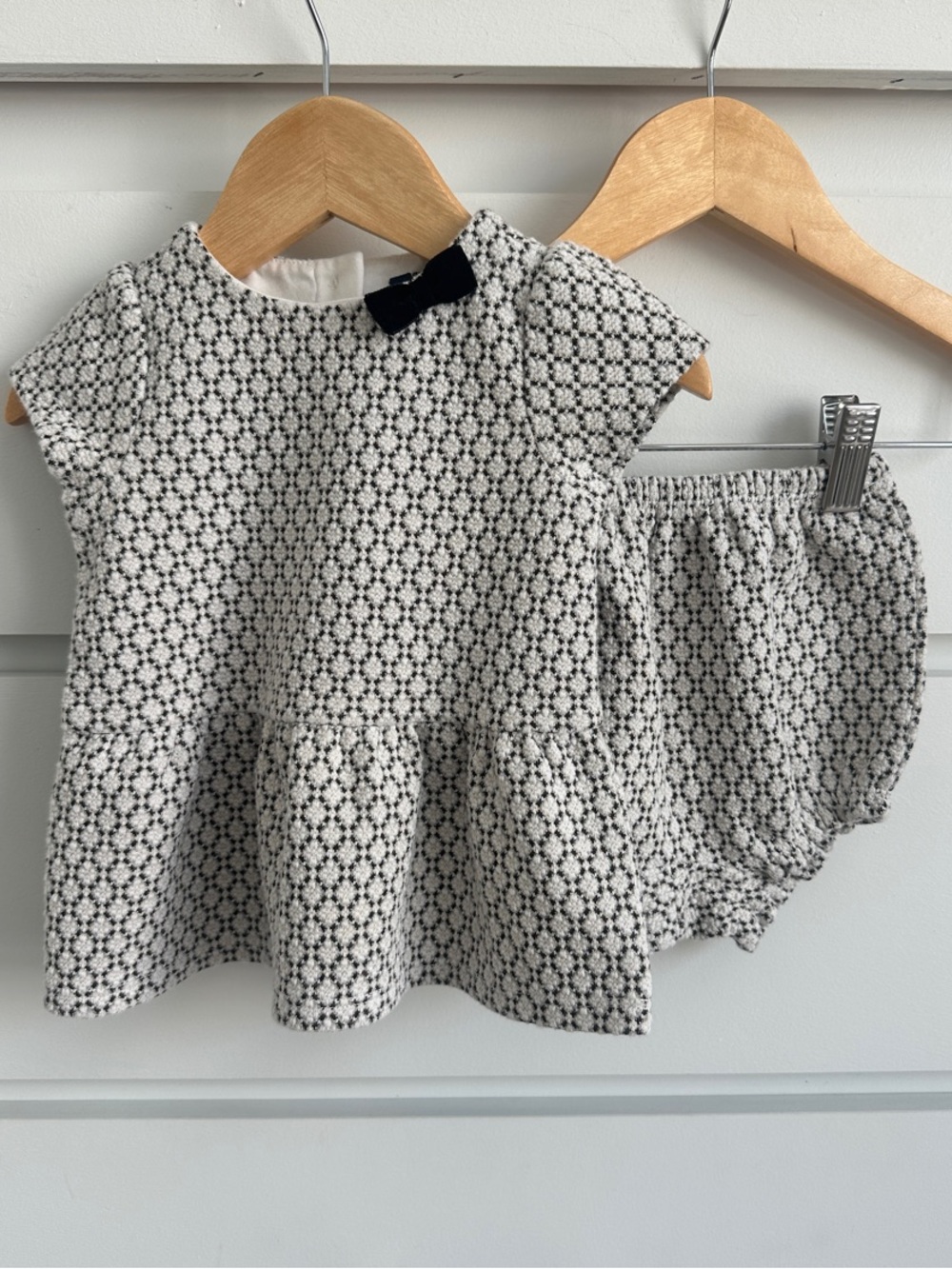 Janie and Jack Baby Girl Matching Set Dress and Bloomers Size 6-12M